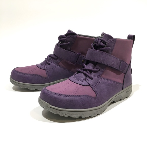 UGG KAYLEN WATERPROOF BOOTS -PURPLE SUEDE -YOUTH US 5 -NEW - Picture 5 of 8
